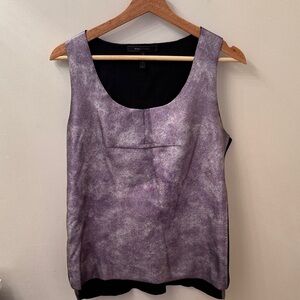 BCBGMaxAzria silver/lavender metallic  Sleeveless top